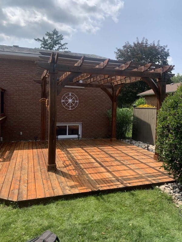 Professional deck staining in Kitchener-Waterloo